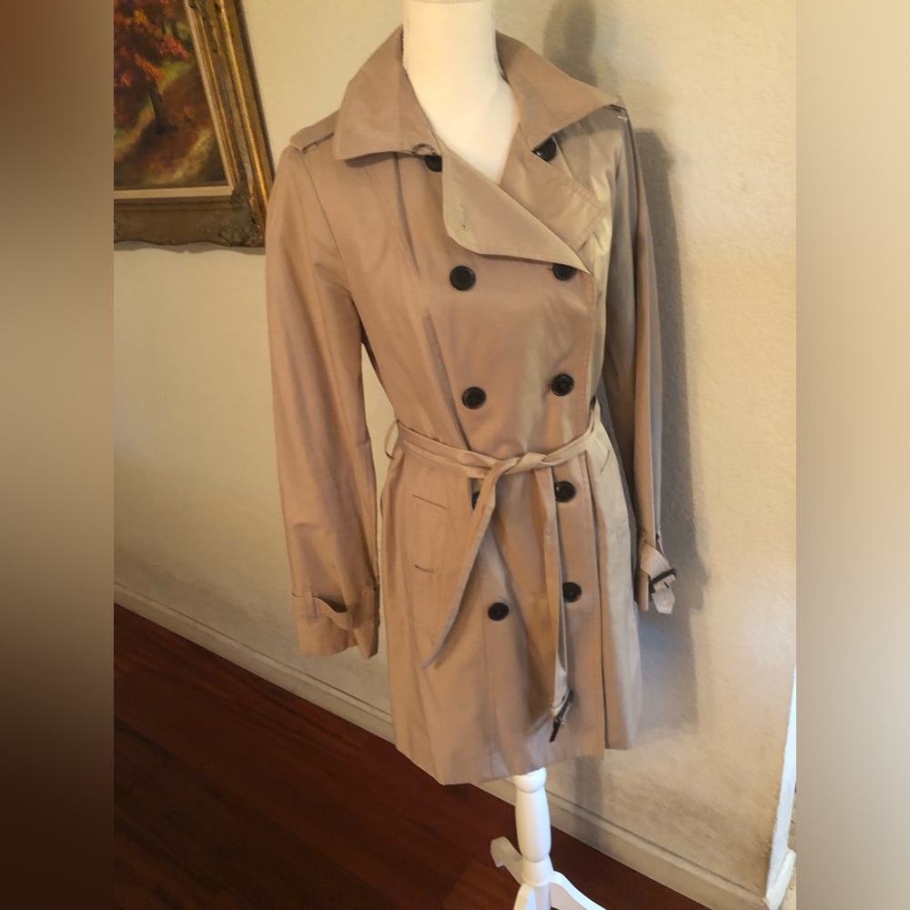 MICHAEL Michael Kors Beige/Khaki Jacket Trench style Peacoat